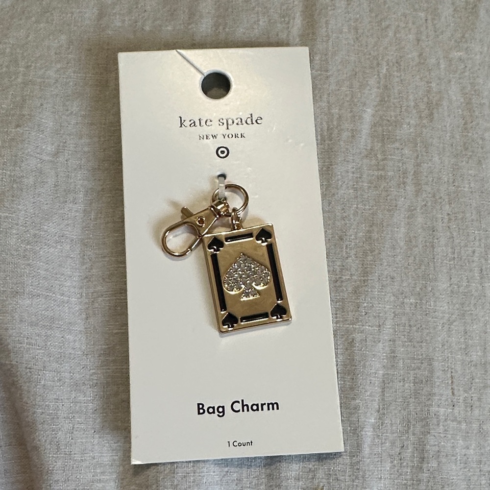 Kate Spade Silver and Black Bag Charm